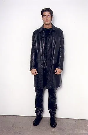 1999 Heavy Moleskin Cotton Slim Tailored Biker Coat