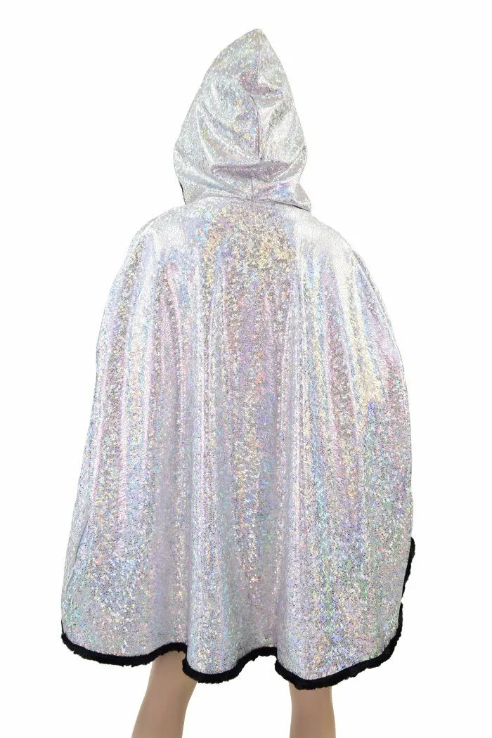 35" Short Hooded Minky Cape