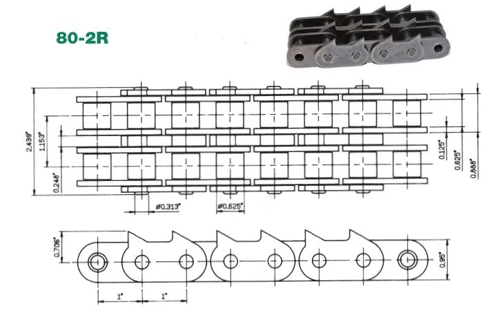 #80-2 Slasher Sharp Top Chain x 10ft