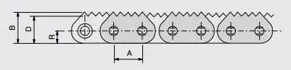 Certainly! Heres an optimized version of the product title with necessary modifiers:

High-Durability Sharp Top 5-Point Chain, #80-4 Size, Perfect for Every 10ft Pitch