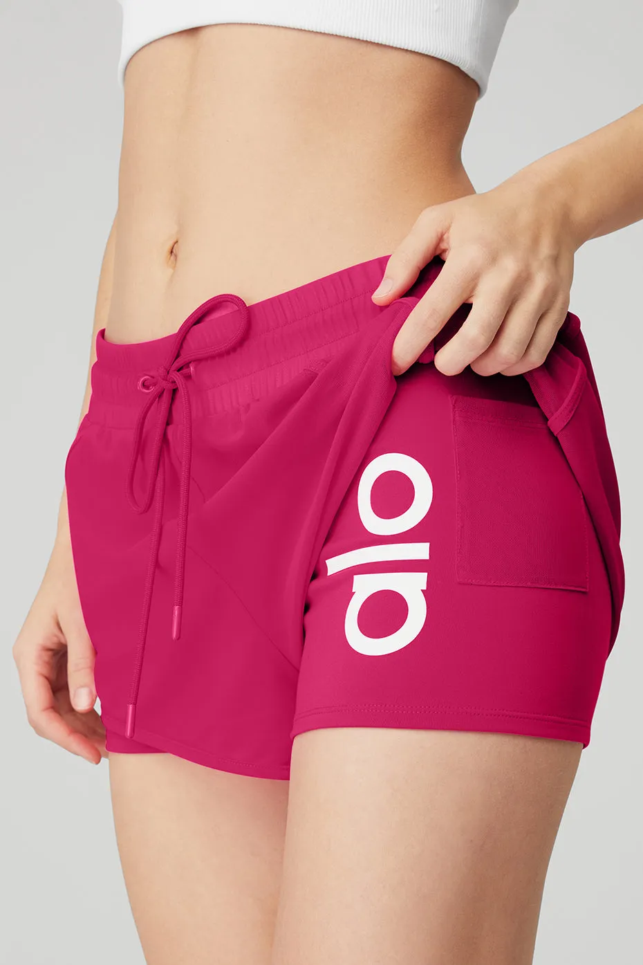 Ambience Short - Magenta Crush/White