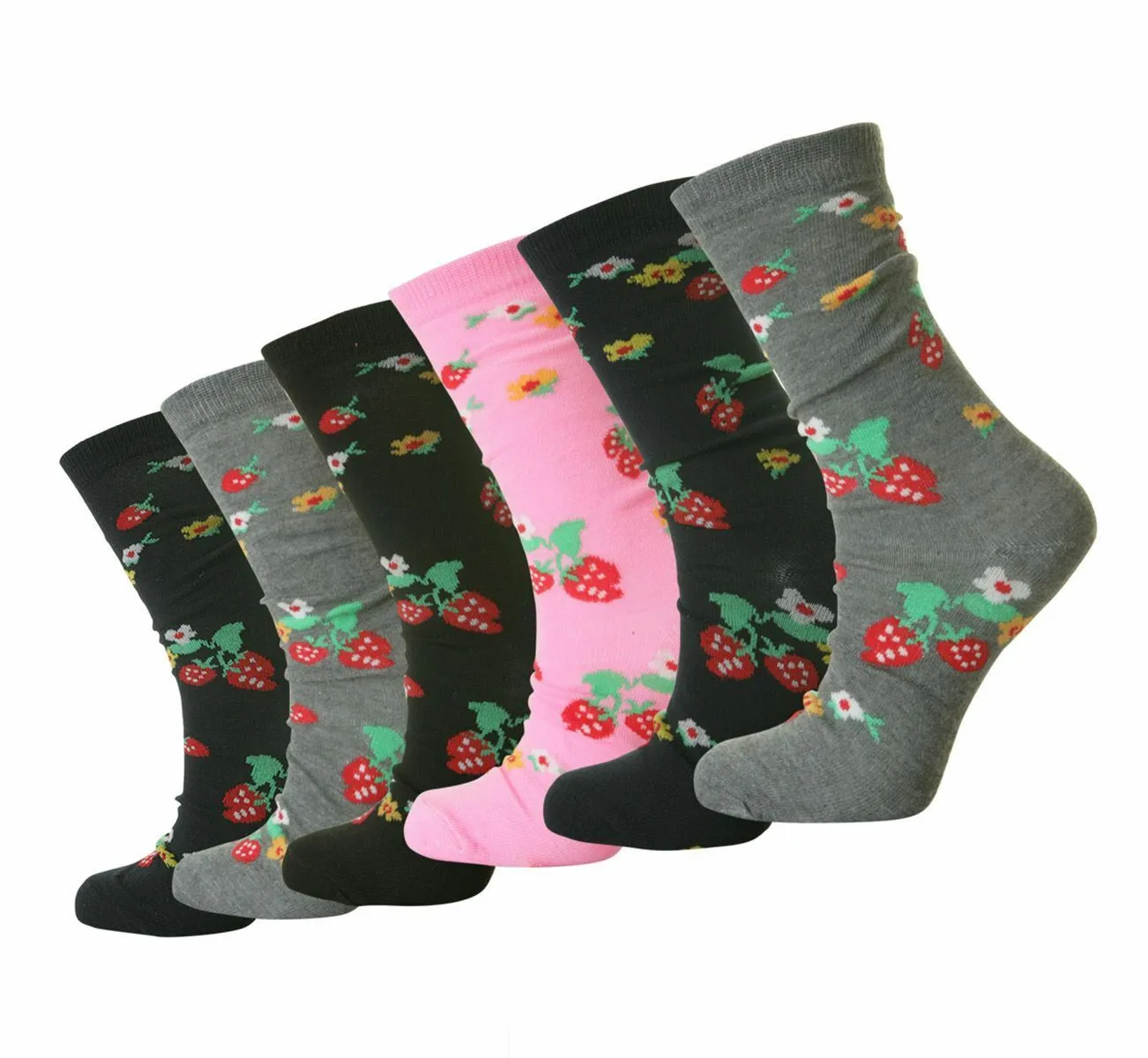 AMOS Ladies Womens 4-7 Socks 3 Pairs Assorted Colours Designs Smart Work Casual