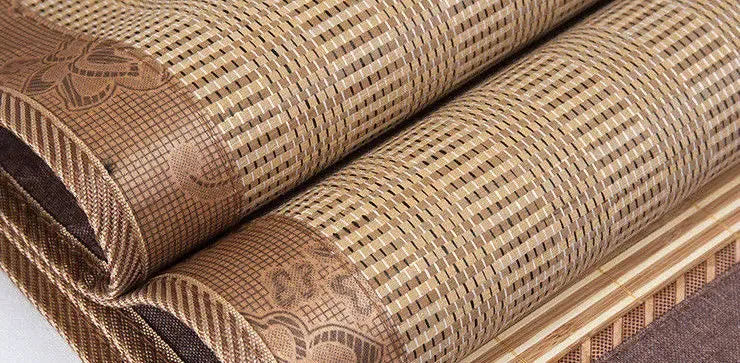 Bamboo Sleeping Mat Plus 2 Pillow Case Both Side Sheet Rug Floor Cool Mat 双面折叠竹凉席加两枕套 BMR04