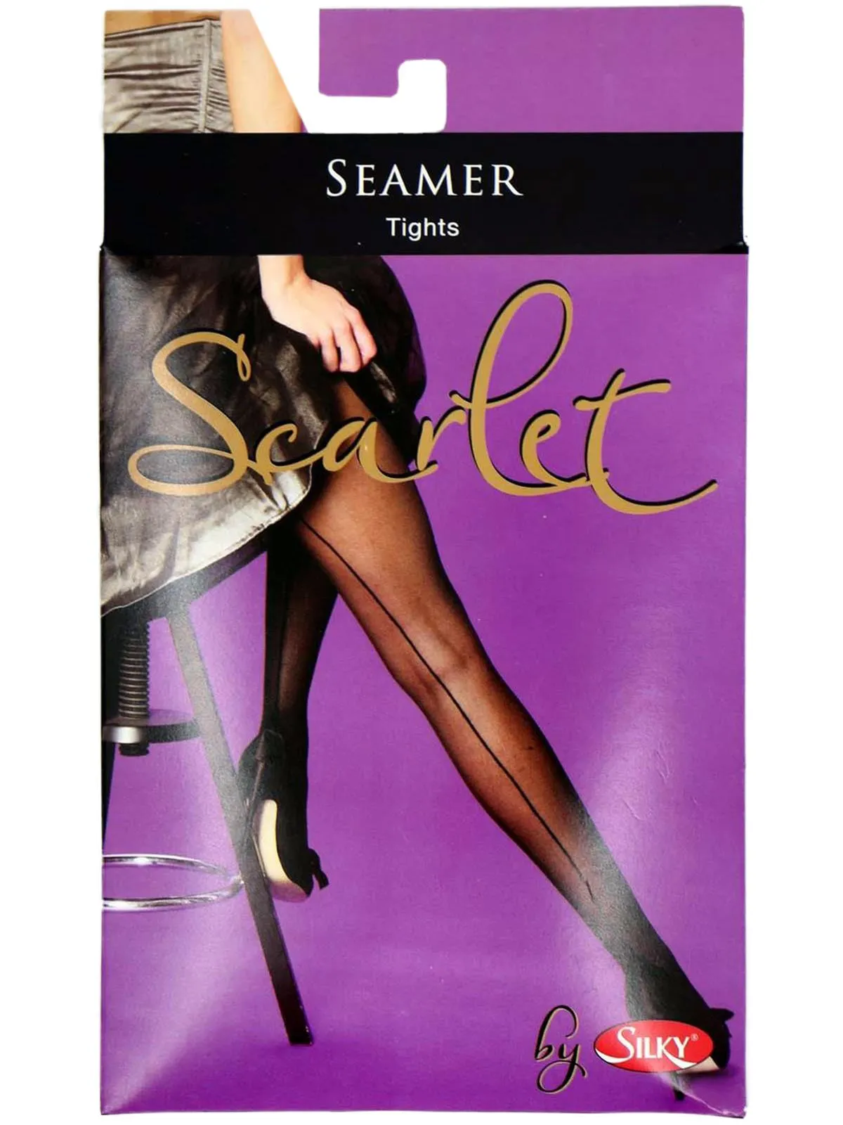 Black Tights with Vintage Style Black Seams