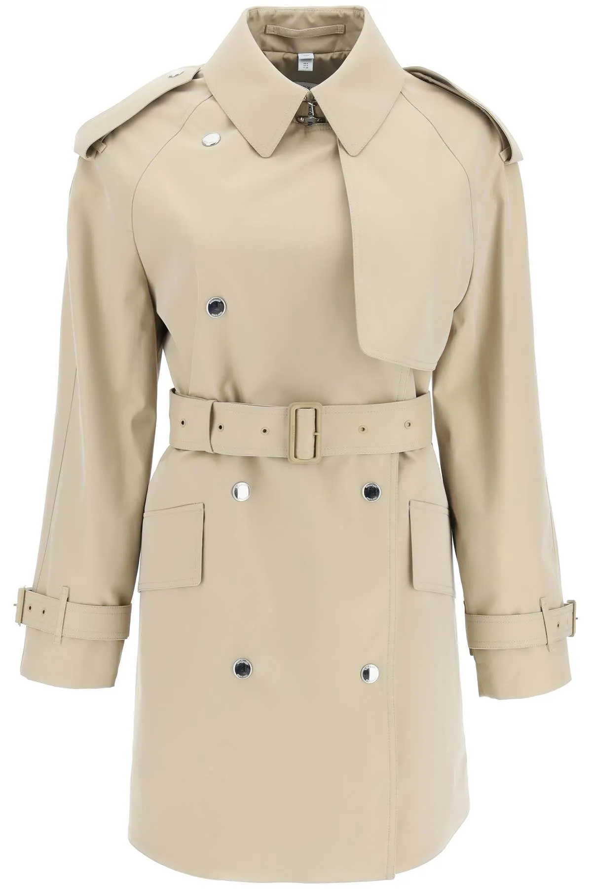 Burberry 'james' gabardine midi trench coat