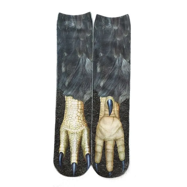 Cat Paw 3D Printed Unisex Socks