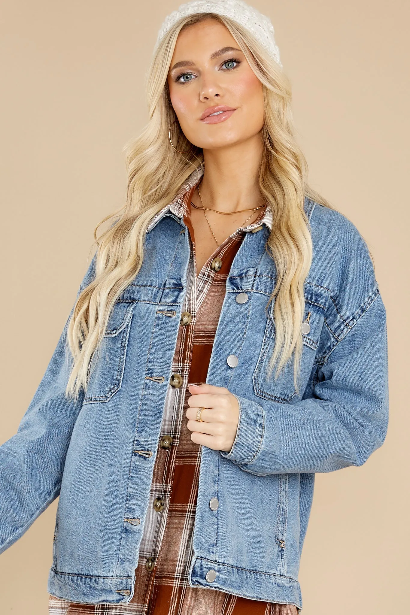 Cease The Day Light Wash Denim Jacket