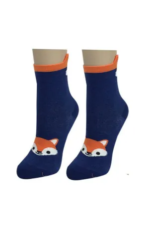 DB76127 Cute Animal Cartoon Cotton Casual Socks  (12prs Pack)