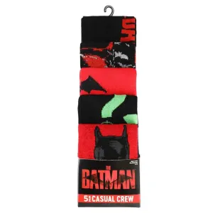 DC Comics - The Batman Movie Crew Socks (5 Pairs) - Bioworld