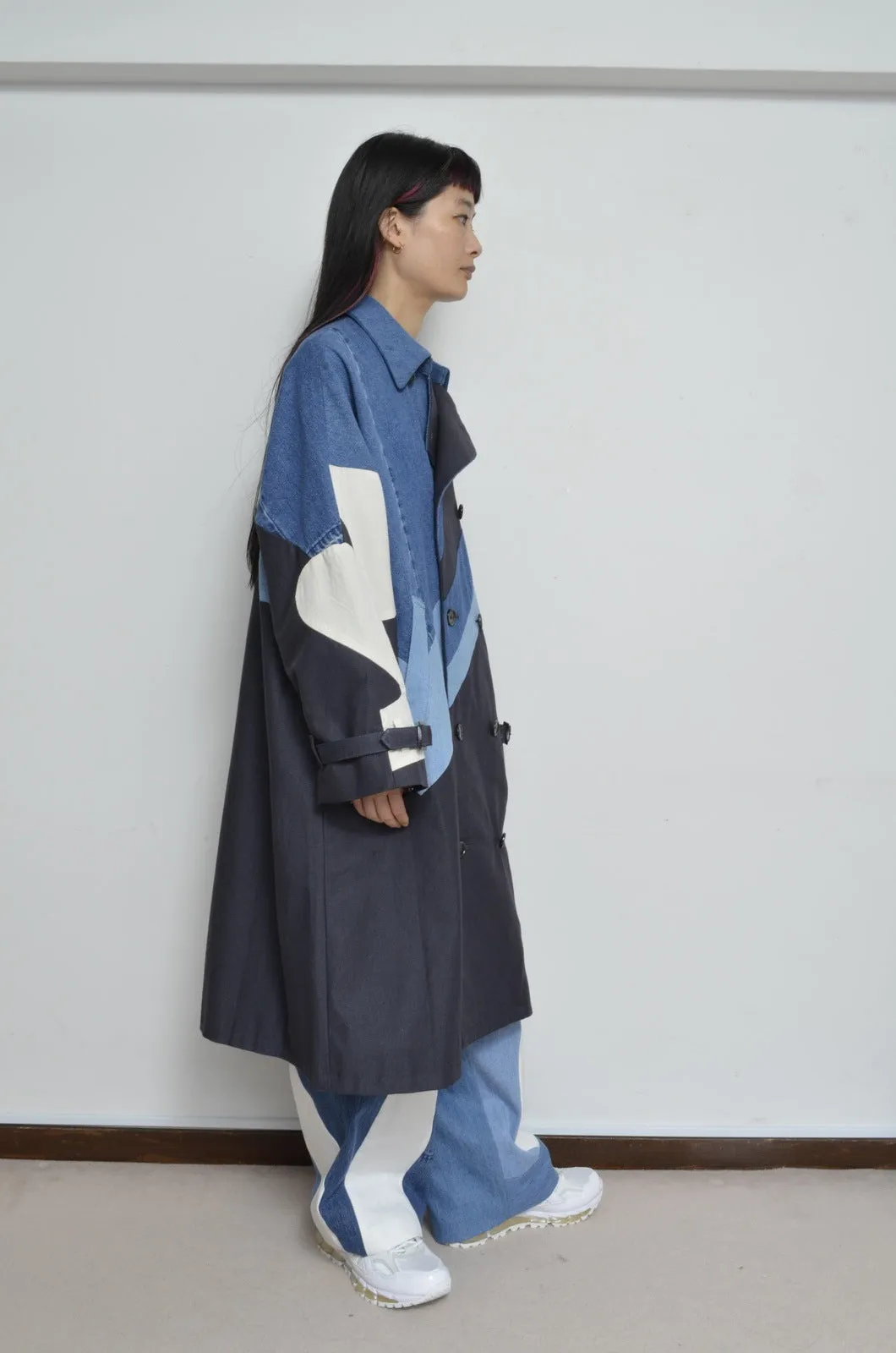 DENIM UNE UNE TRENCH COAT/LONG_01