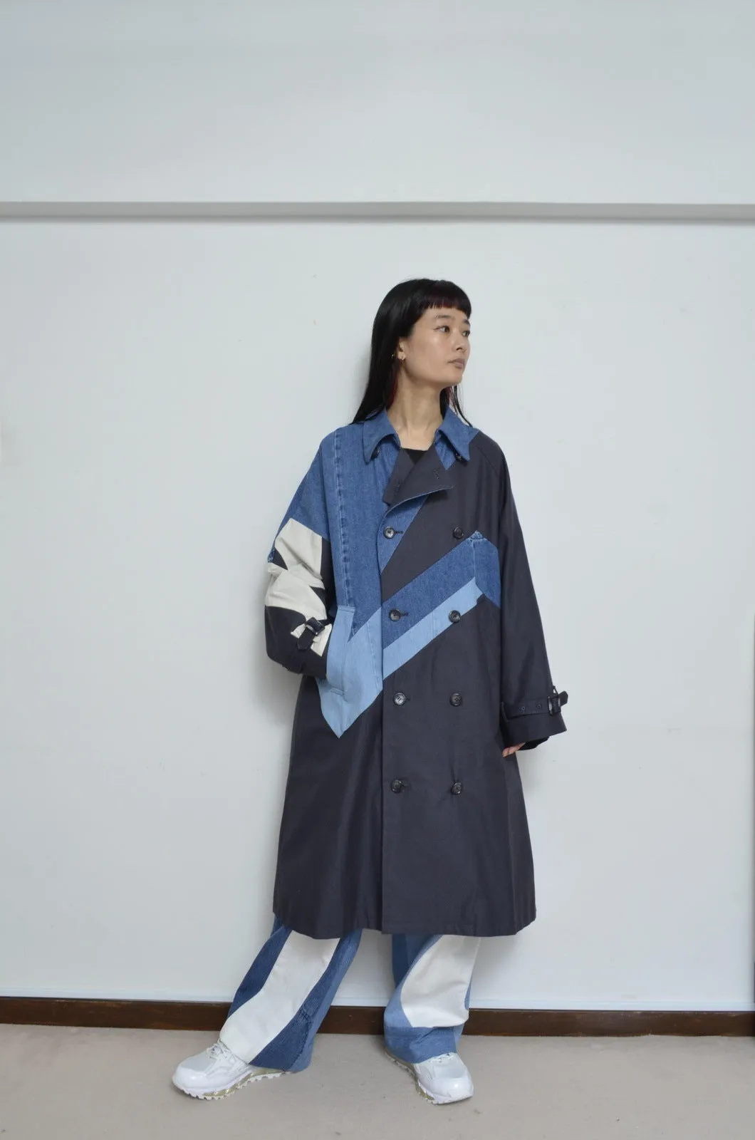 DENIM UNE UNE TRENCH COAT/LONG_01