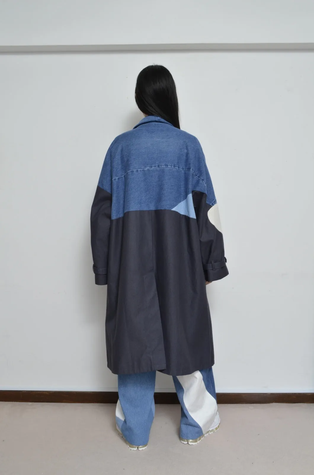 DENIM UNE UNE TRENCH COAT/LONG_01