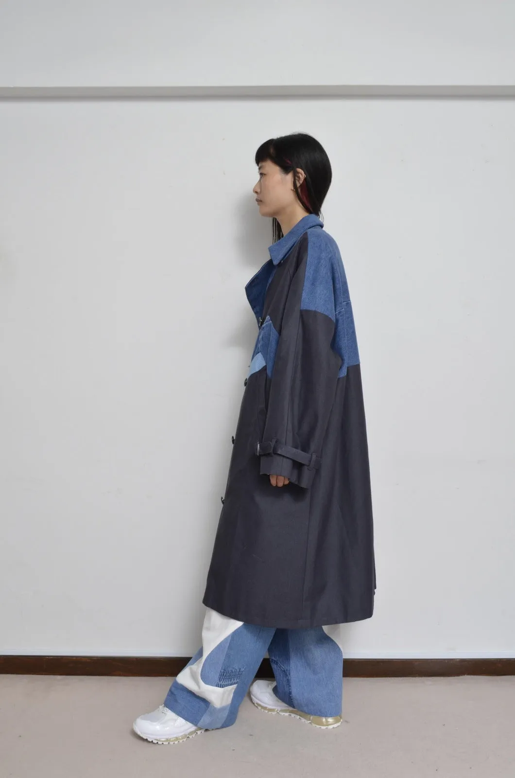 DENIM UNE UNE TRENCH COAT/LONG_01