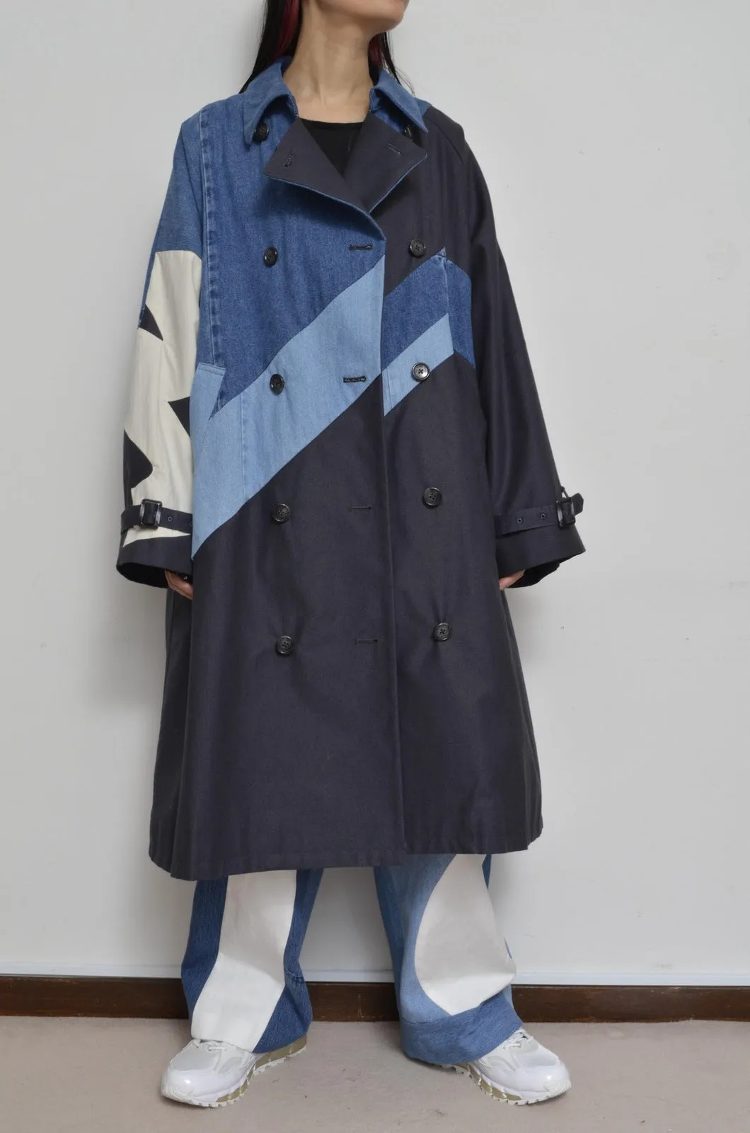 DENIM UNE UNE TRENCH COAT/LONG_01