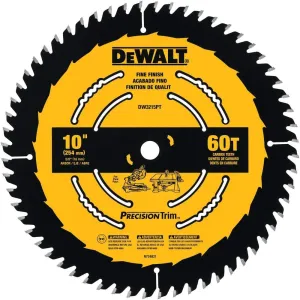 DeWalt DW3215PT 10" 60 Tooth Smooth Crosscutting Saw Blade