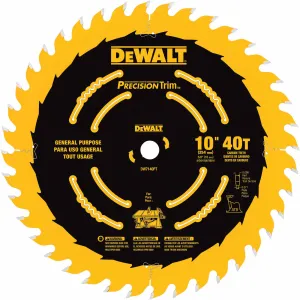 DeWalt DW7140PT 10" 40T Ripping / Crosscutting Saw Blade