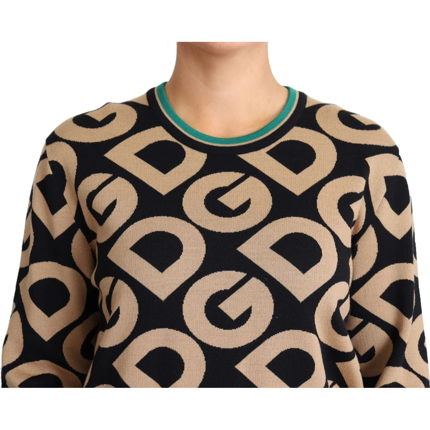 Dolce & Gabbana Elegant Multicolor Wool Blend Sweater