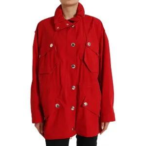 Dolce & Gabbana Elegant Red Long Sleeve Jacket