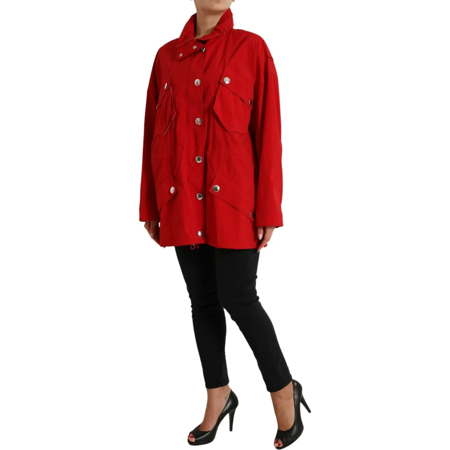 Dolce & Gabbana Elegant Red Long Sleeve Jacket