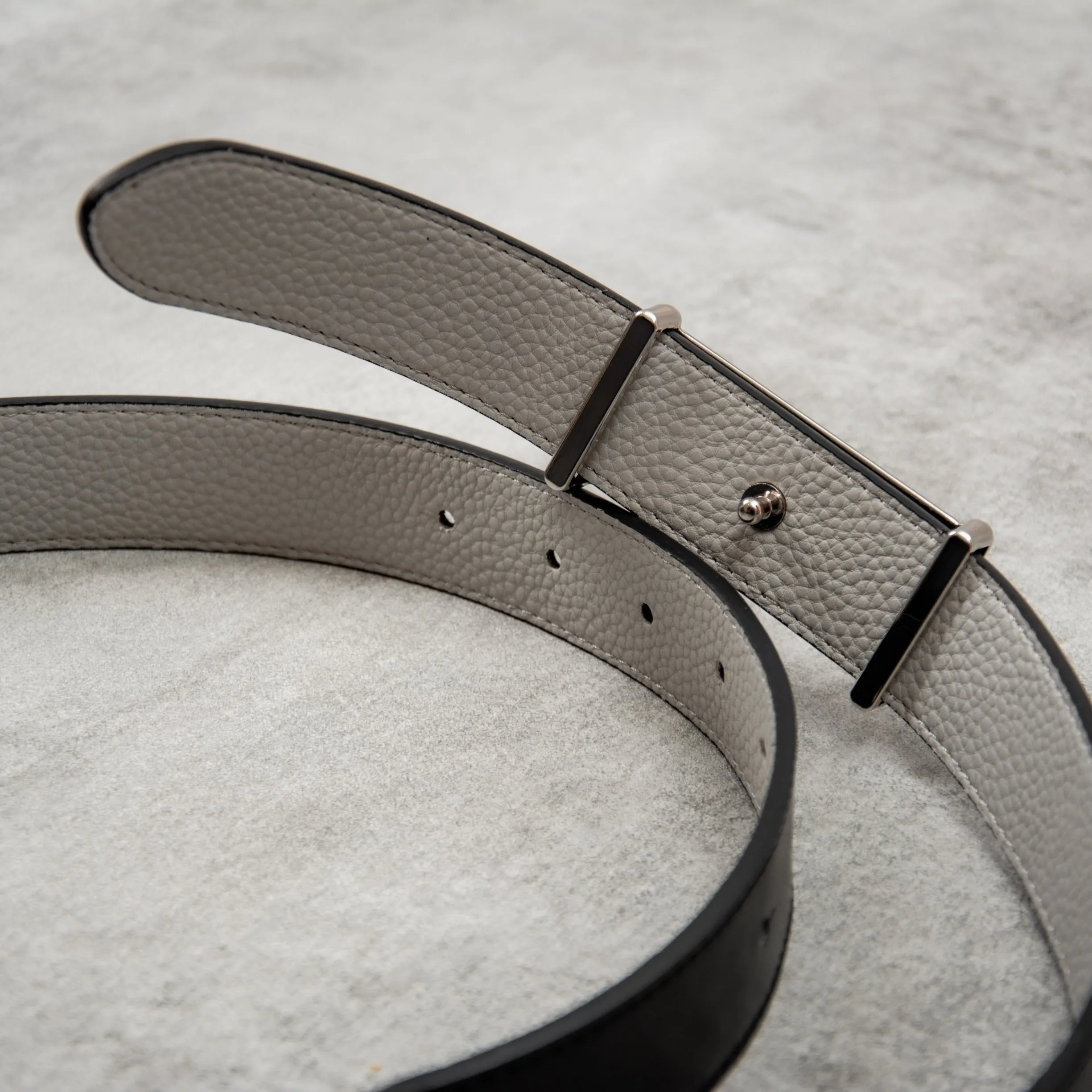 Edwin Reversible Belt - Black / Grey