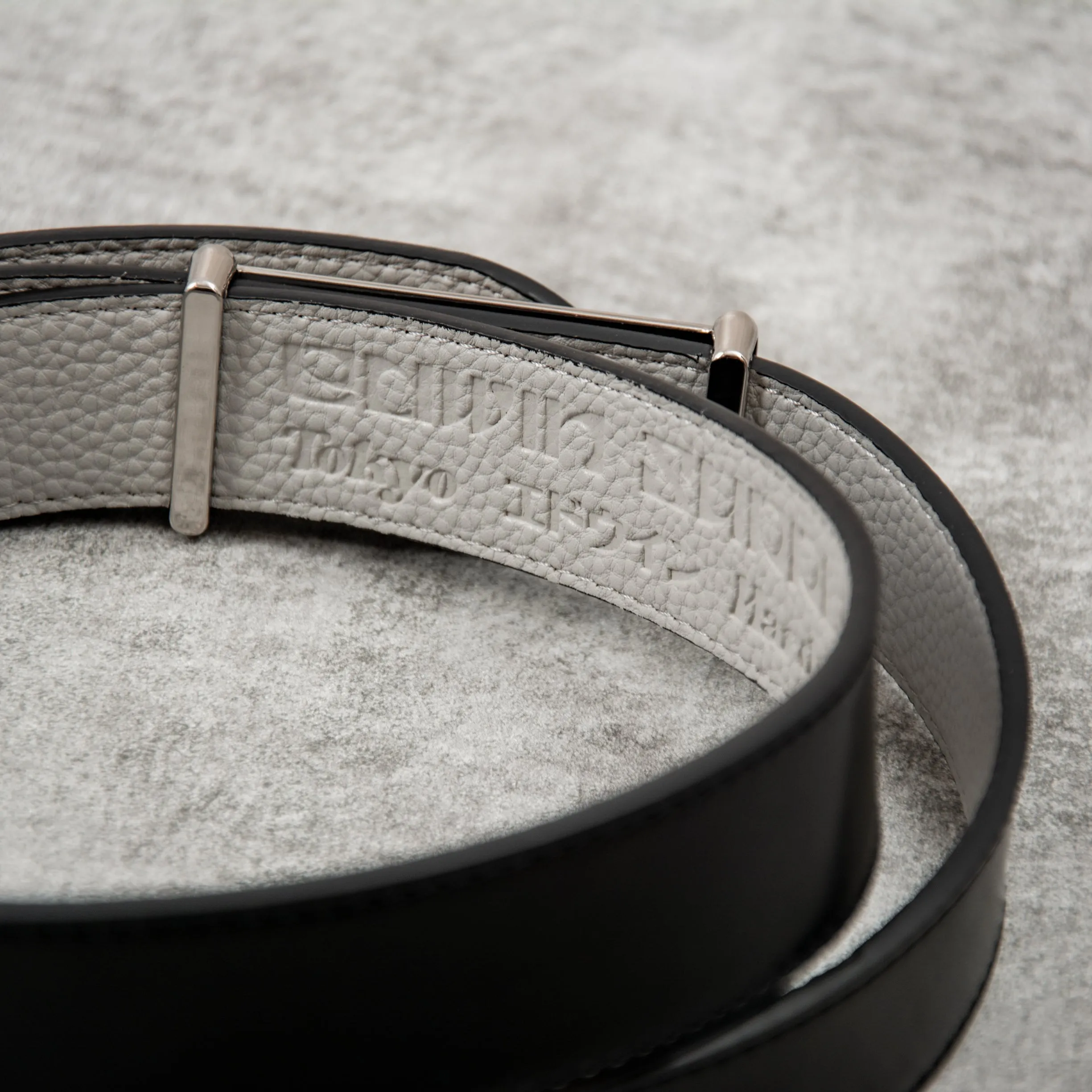 Edwin Reversible Belt - Black / Grey