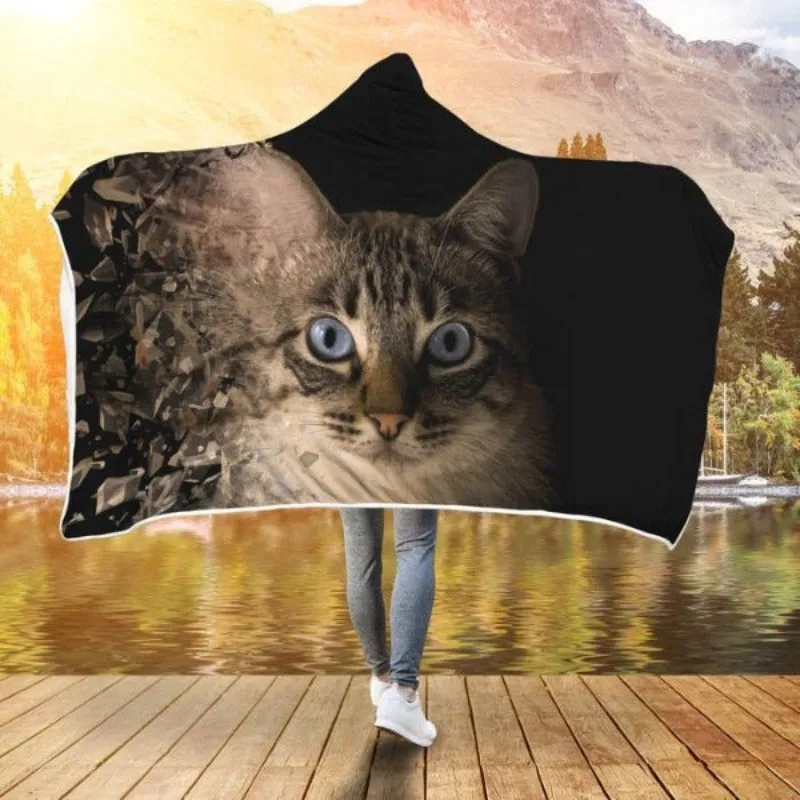 Fantasy Cat Hooded Blanket