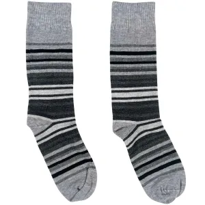 Festival Stripe Wool Sock - Gray