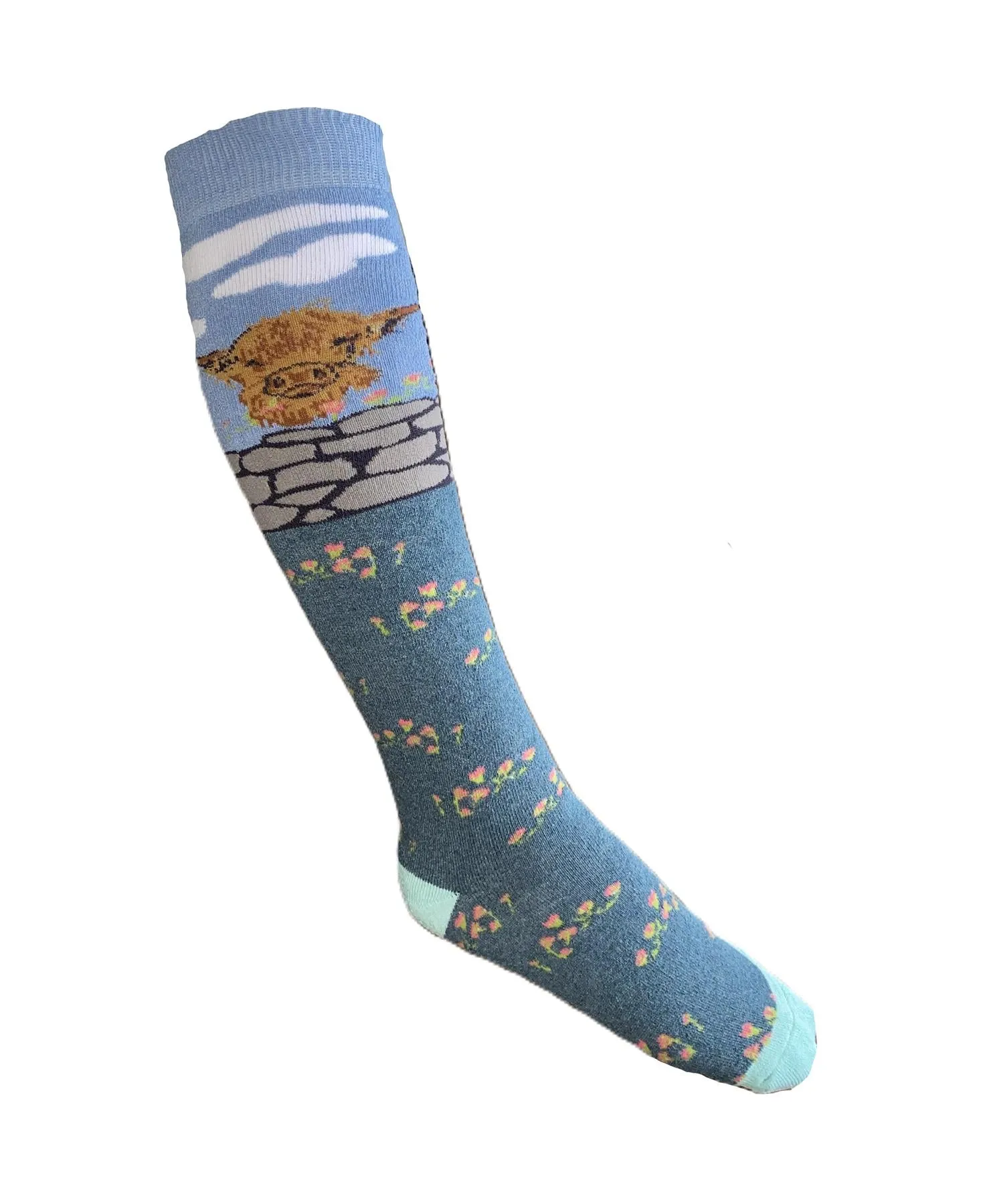 Hazy Blue Welly Socks (Sizes 3-8)