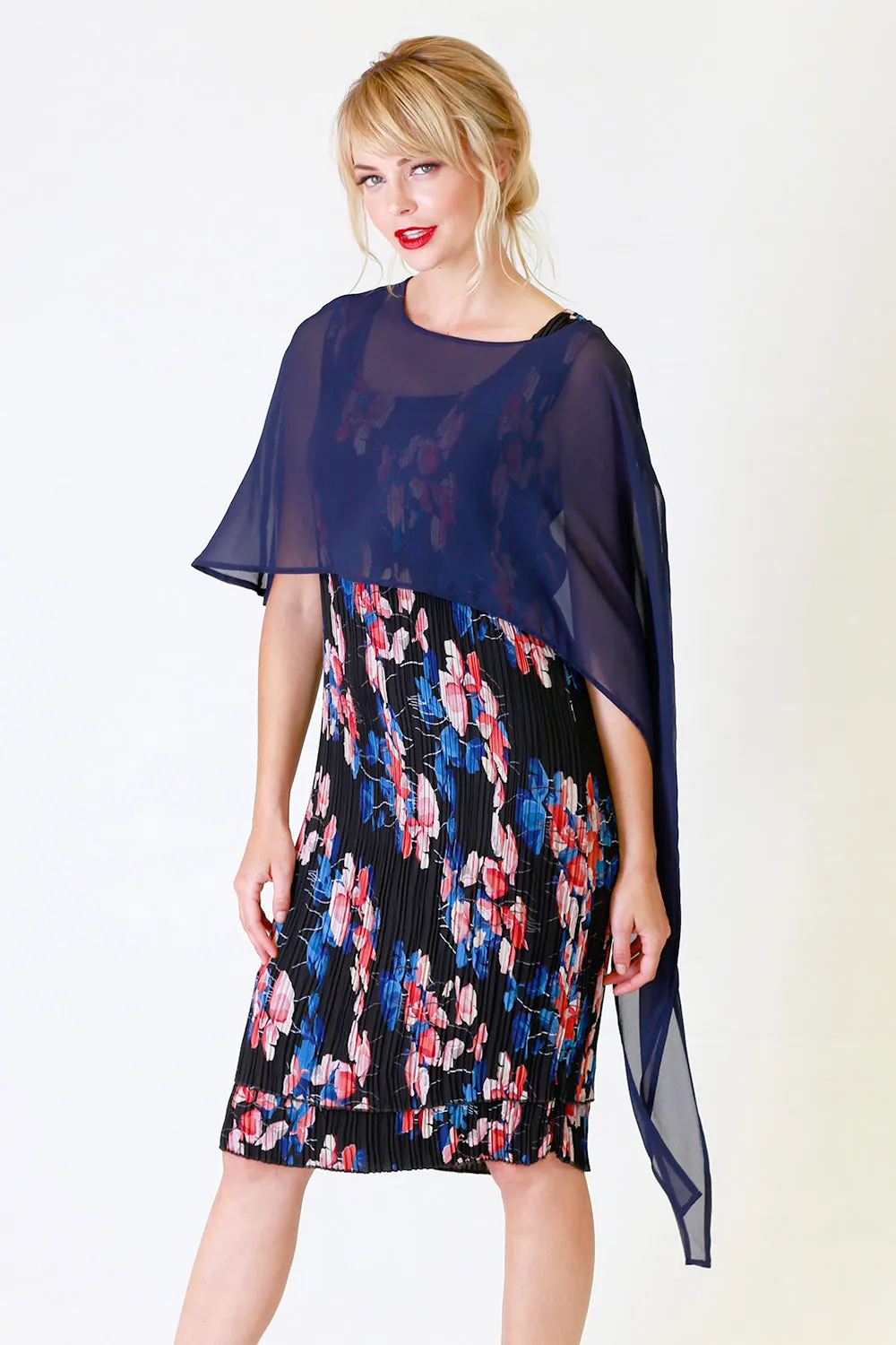 Jana Cape Top - Navy