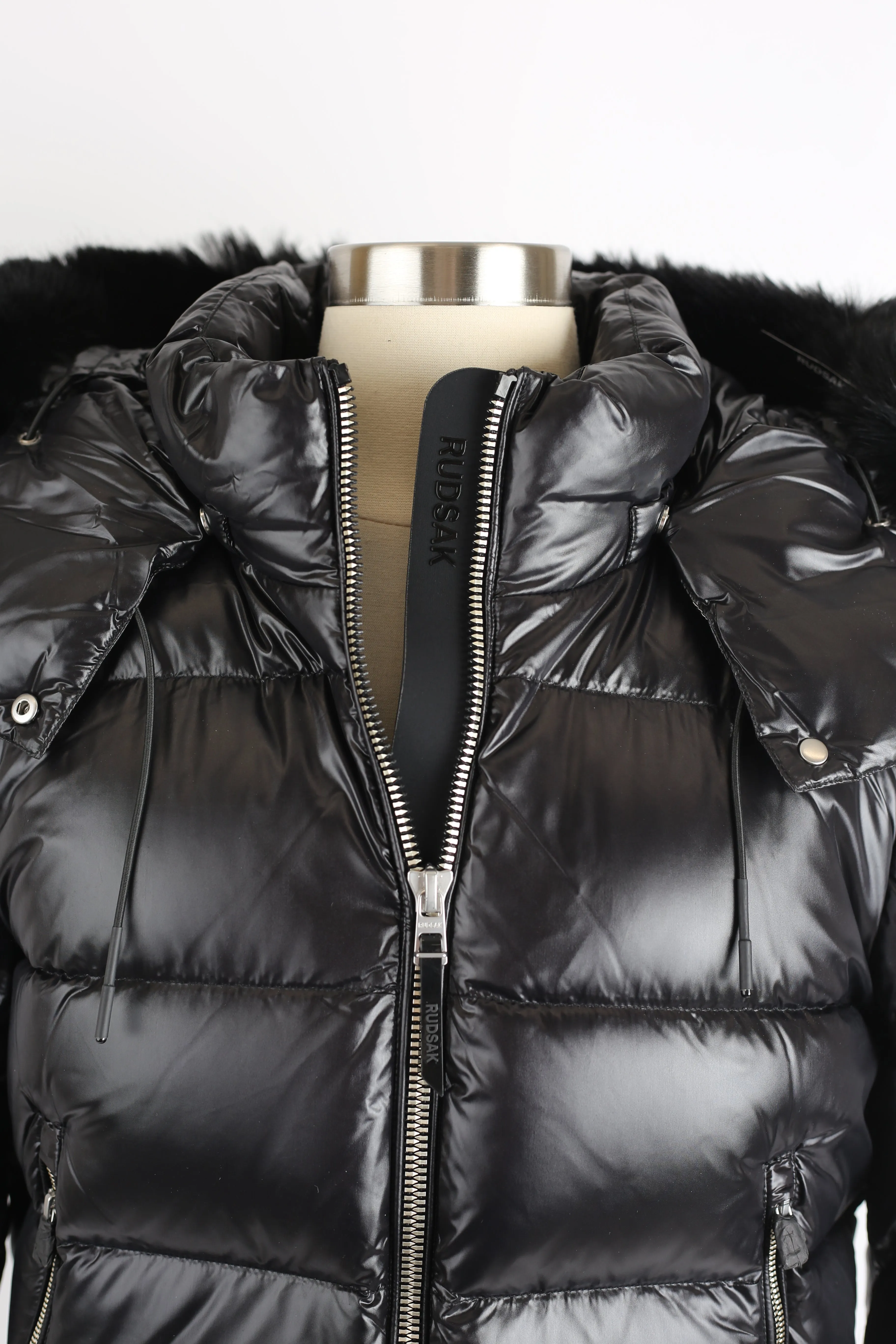 Maude S Down Bomber Jacket W/ Fur Hood