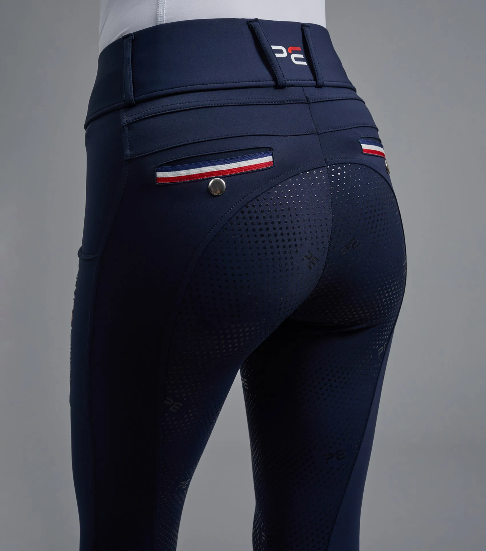 Mirillo Ladies Full Seat Gel Riding Tights Navy