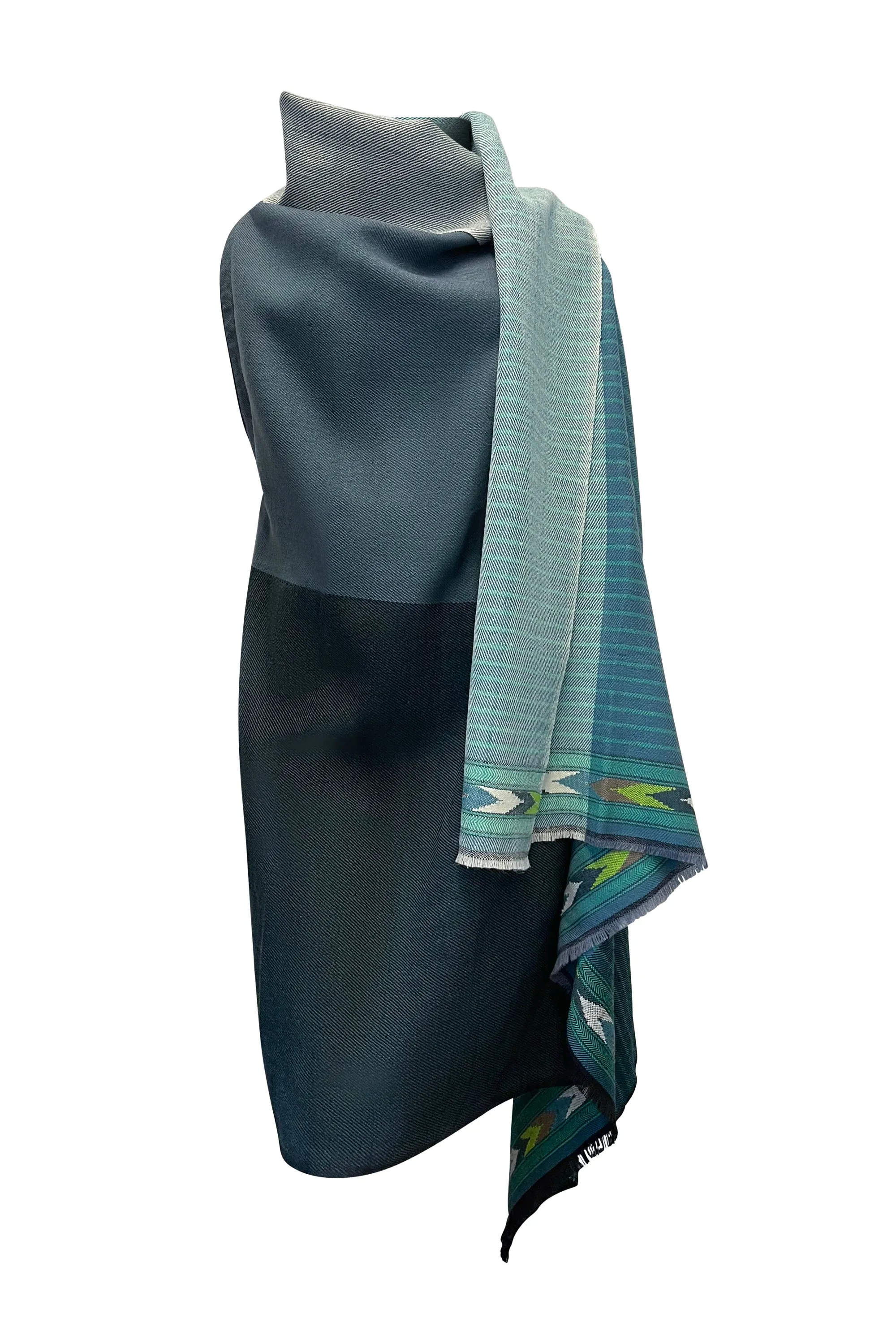 NEW! JULAHAS  Light Wool Cape Fusion Teal