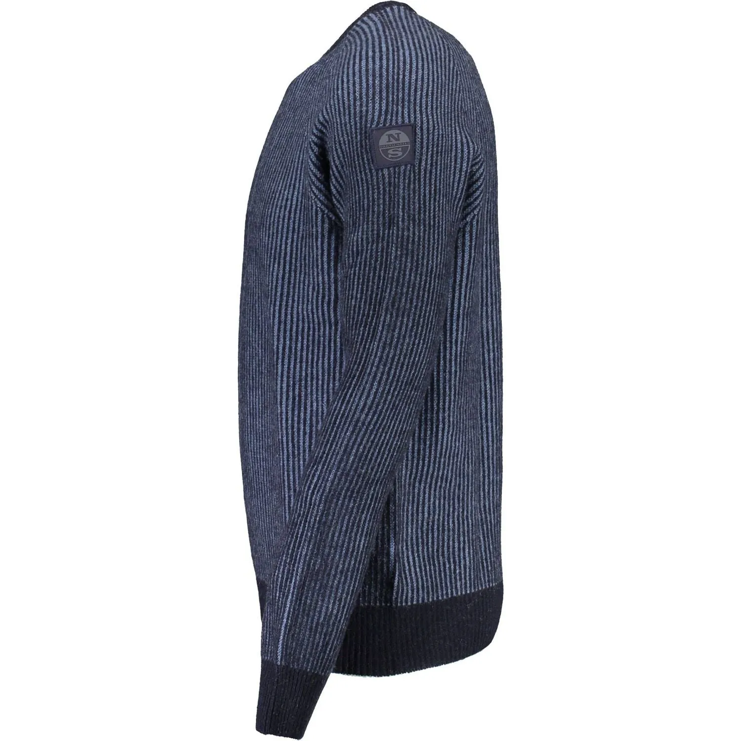 North Sails Blue Wool Men Sweater