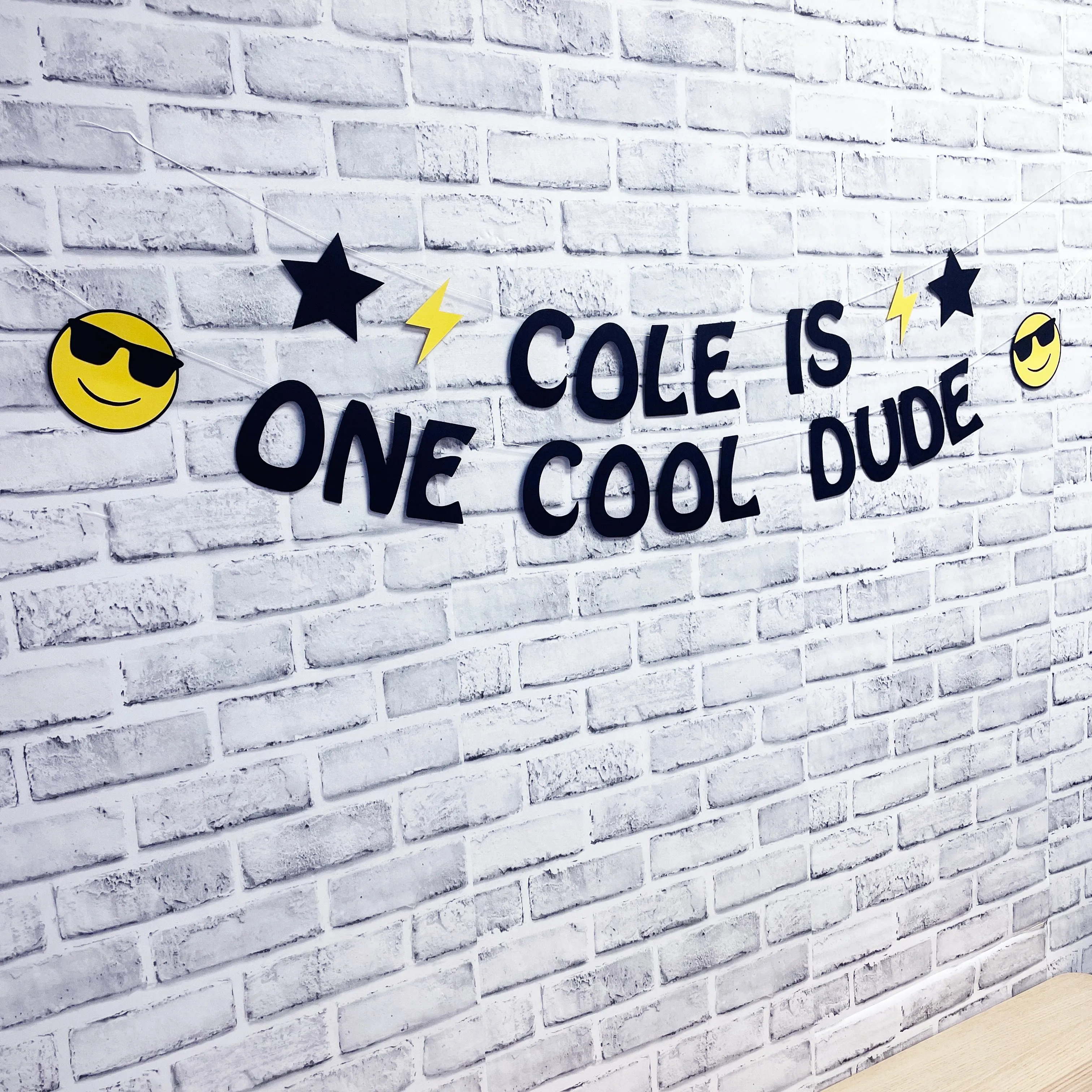 One Cool Dude Birthday Banner