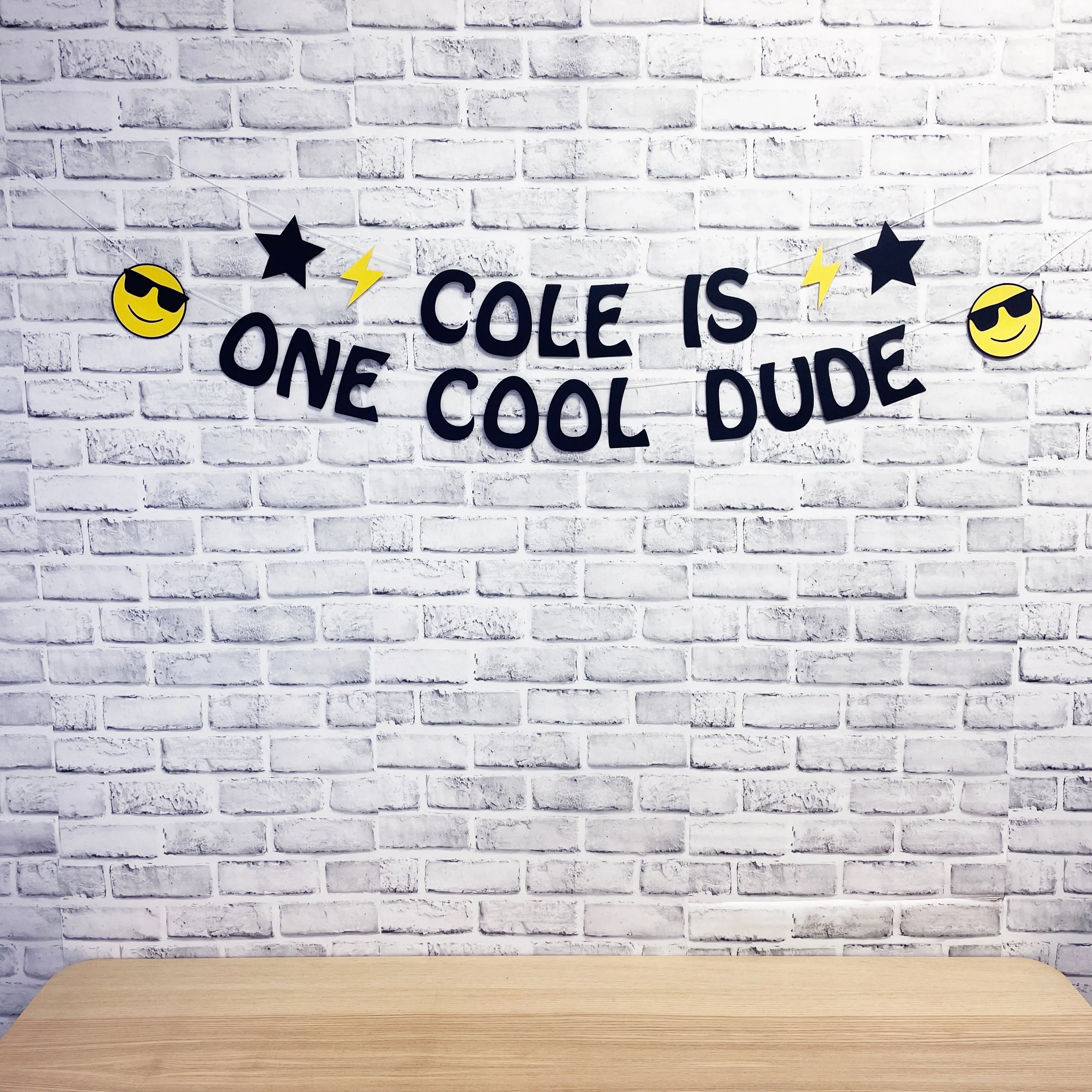 One Cool Dude Birthday Banner