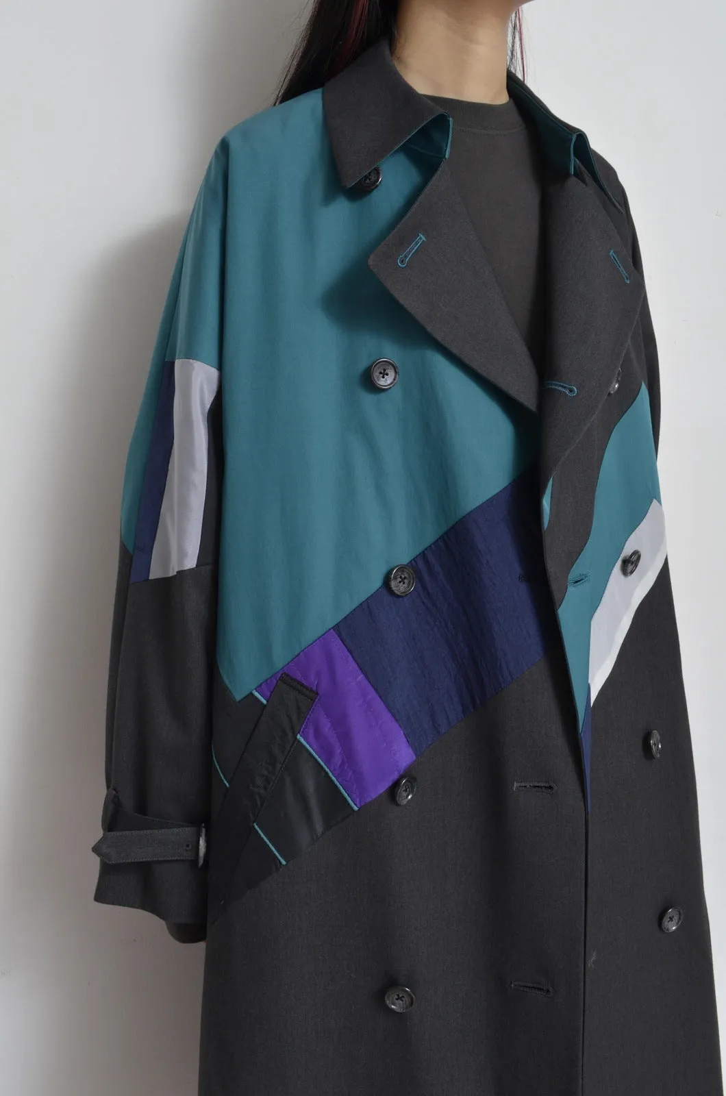 REMIX TRENCH COAT/NAV/01