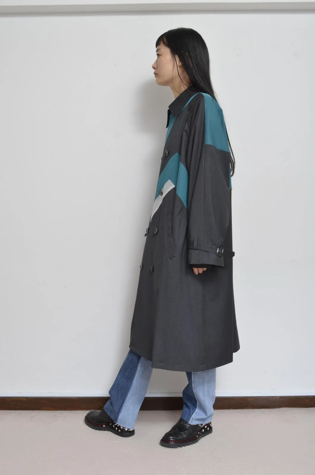 REMIX TRENCH COAT/NAV/01