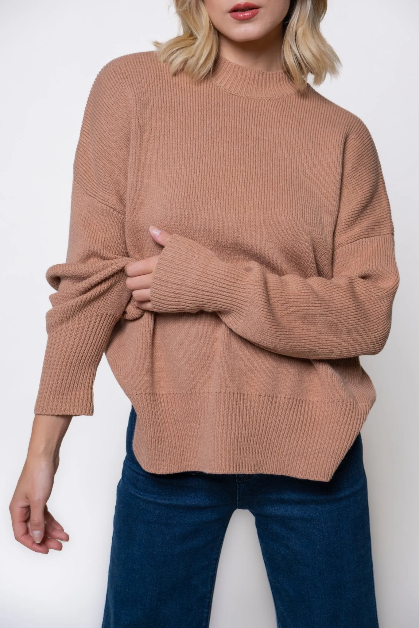 Riley Slouchy Crewneck Sweater