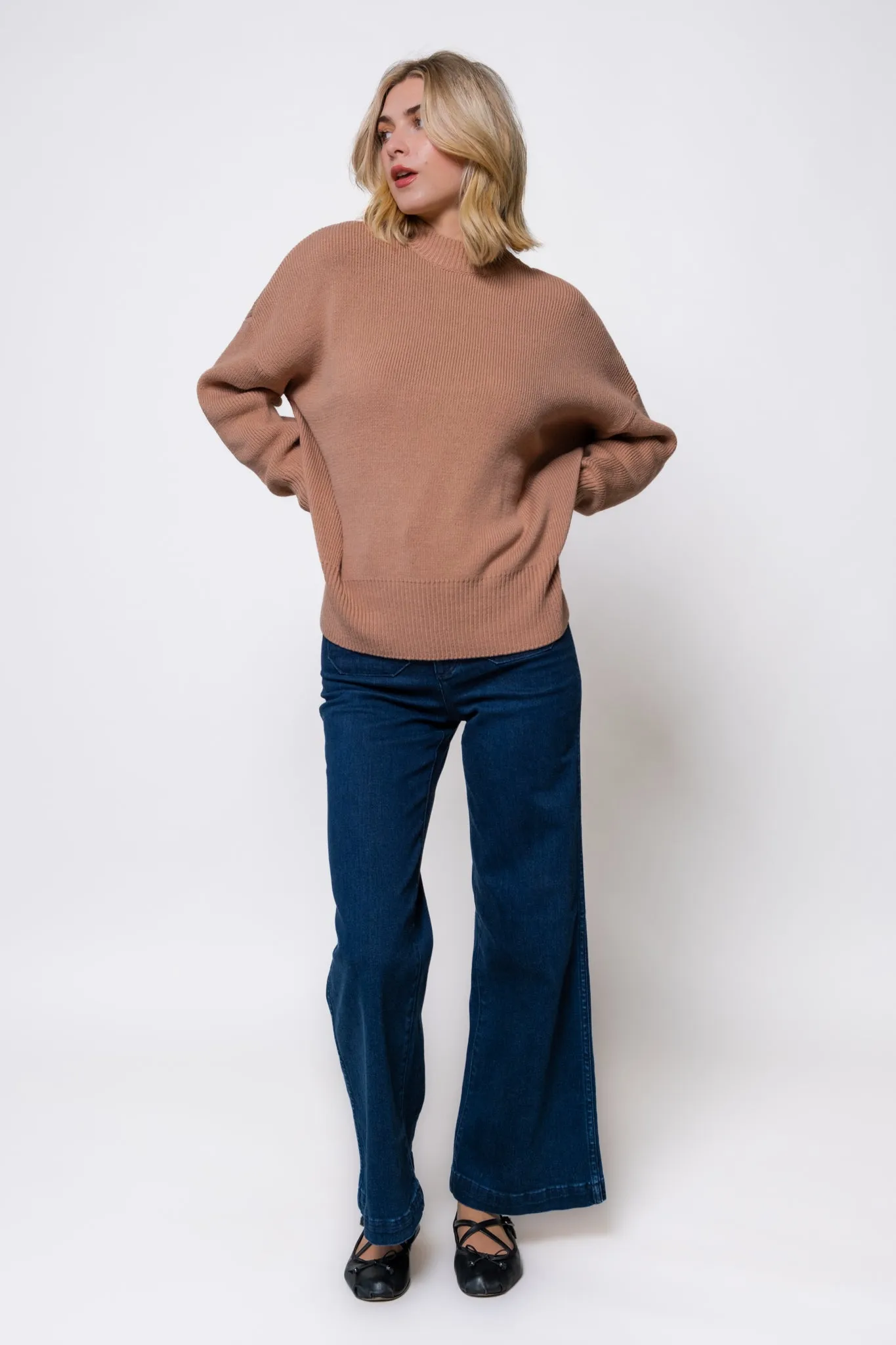 Riley Slouchy Crewneck Sweater