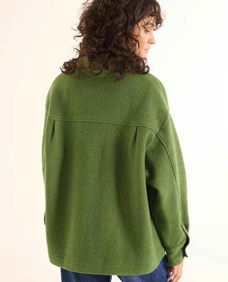 Elegant Sacre Coeur Aime Prairie Green Jacket for Stylish Comfort