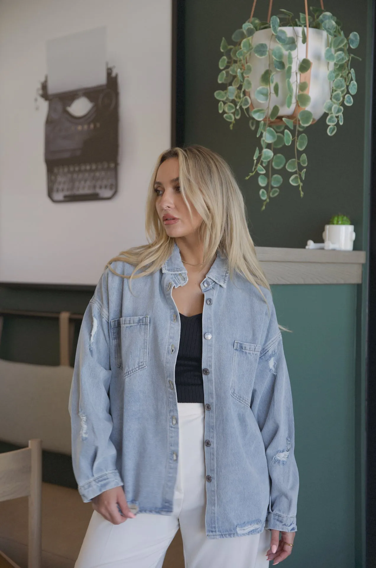 Simone Oversized Denim Jacket