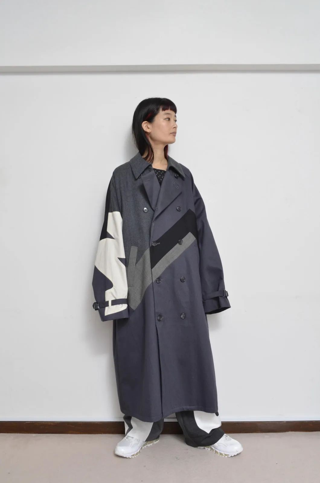 SLACKS UNE UNE TRENCH COAT/LONG_02_B