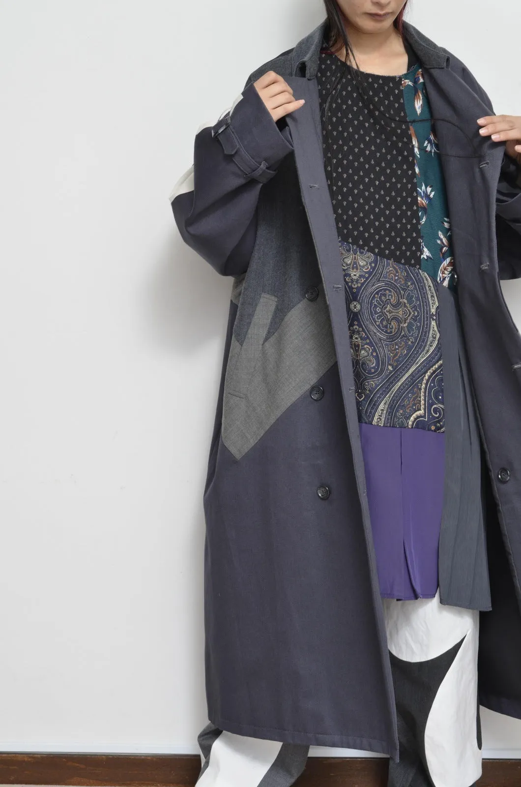 SLACKS UNE UNE TRENCH COAT/LONG_02_B