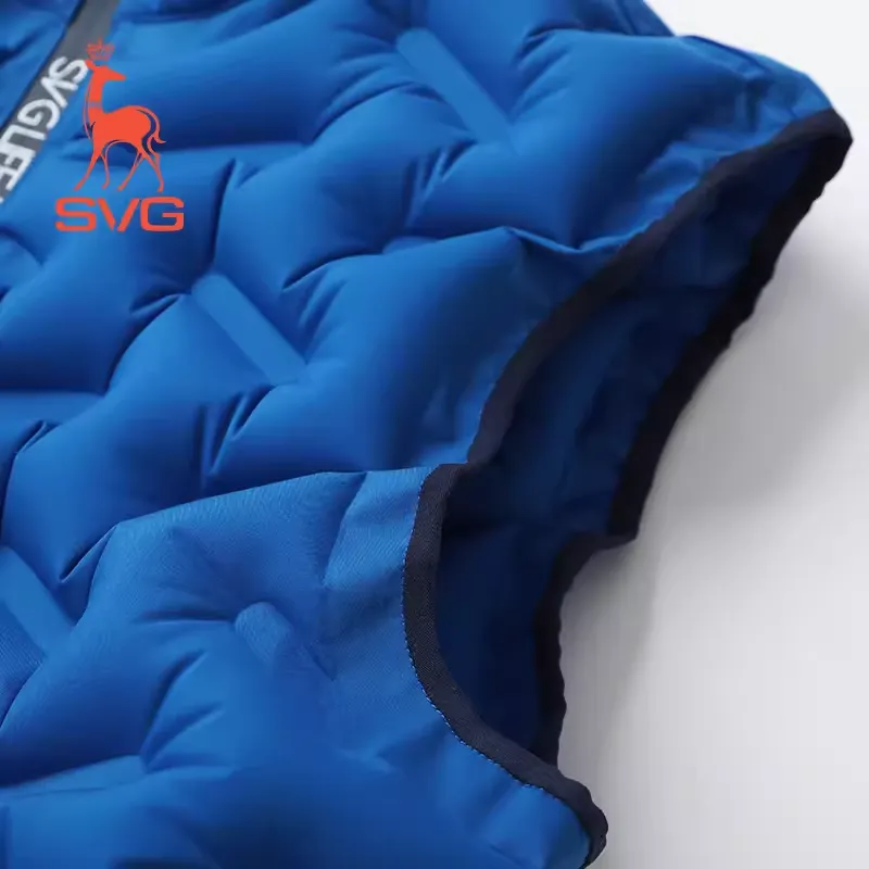 SVG Men's Royal Blue Inflatable Vest Warm Air Vest