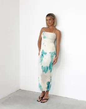 Tammy Maxi Dress (Blue Marble)