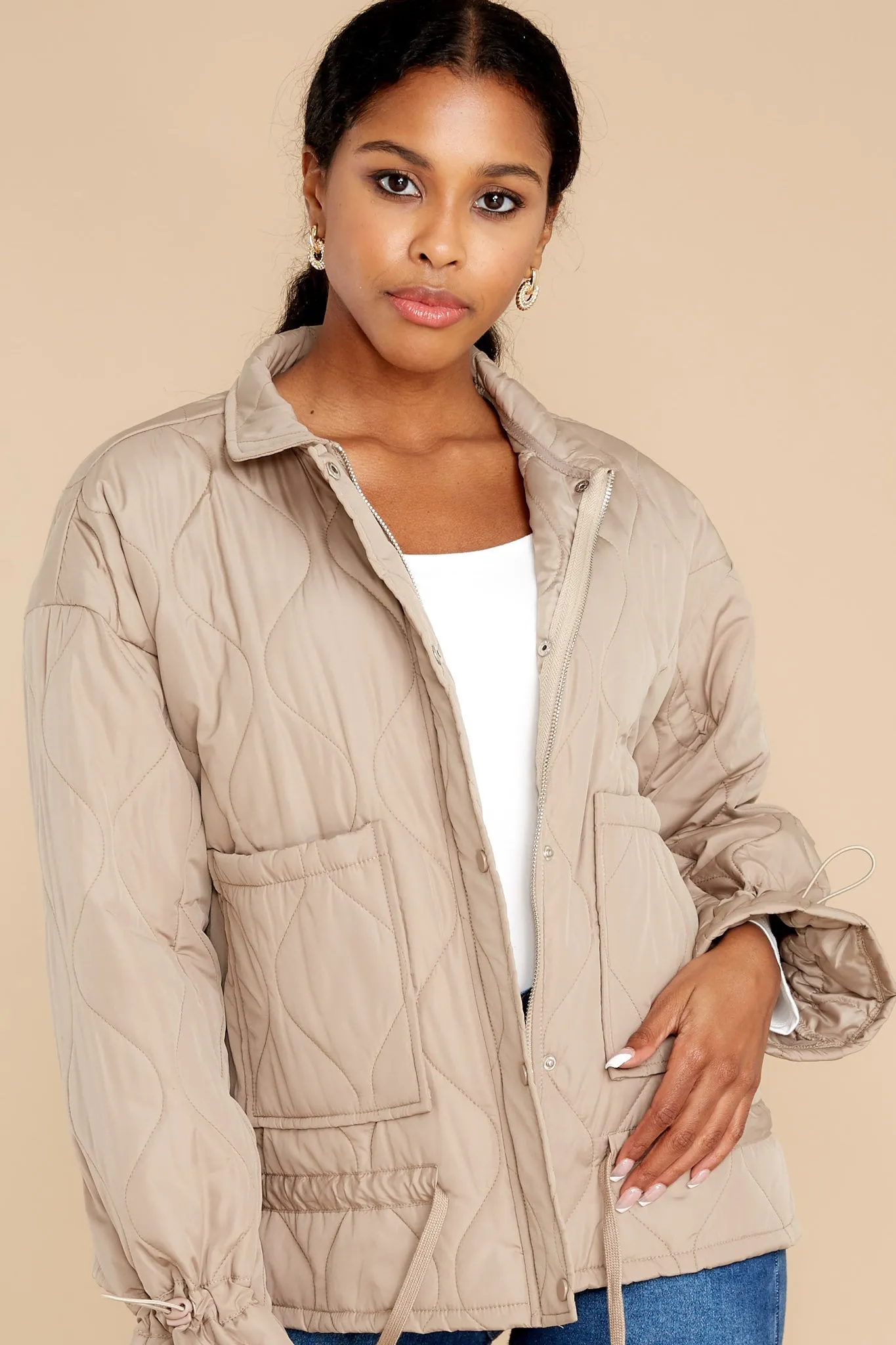 Walk With Me Taupe Jacket